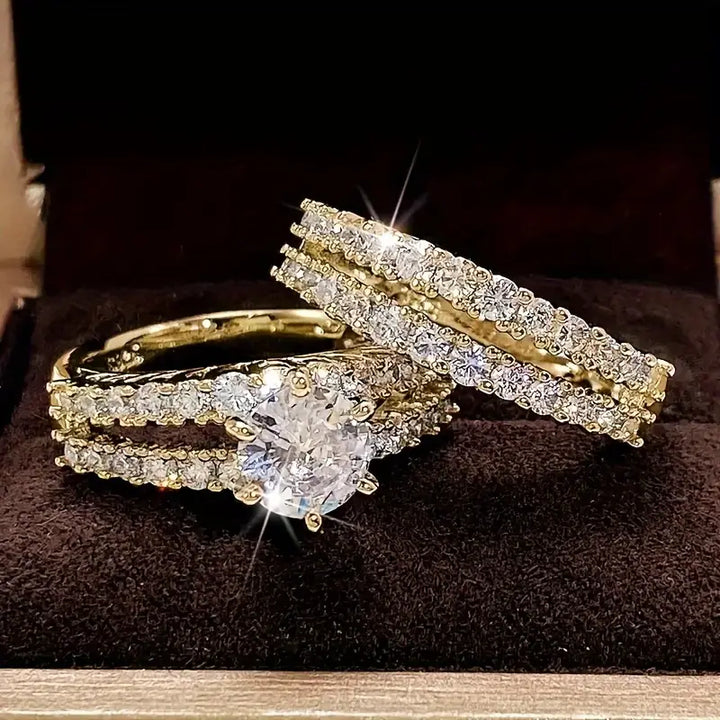 Eterna™ | 金色光輝戒指套裝
