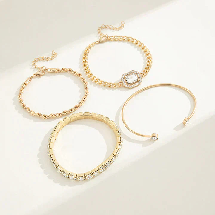 Domitia™ | 金色卡爾維娜手鐲套裝